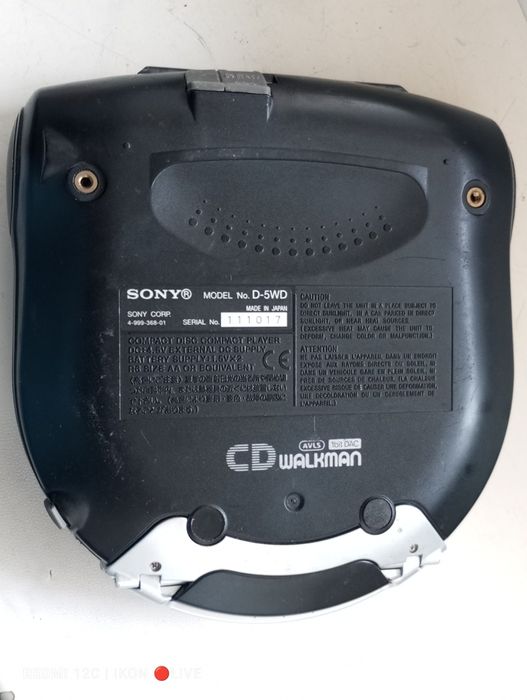 SONY SPORTS widdit D-5WD CDプレーヤー SONY SPORTS widdit D-5WD CDプレーヤー SONY SPORTS widdit D