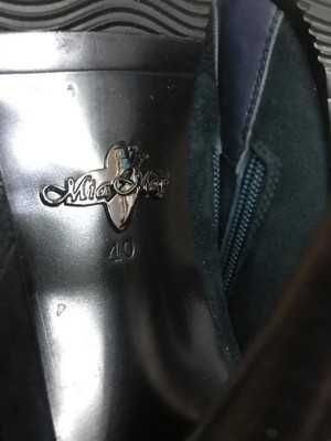 Сапоги шикарные натуральная замша кожа р.39/39,5 ст.25,5- 26см