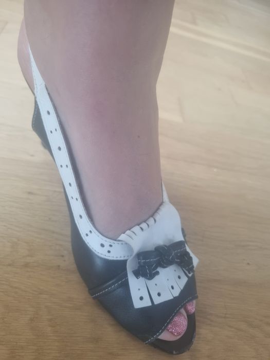 Buty sandały skórzne