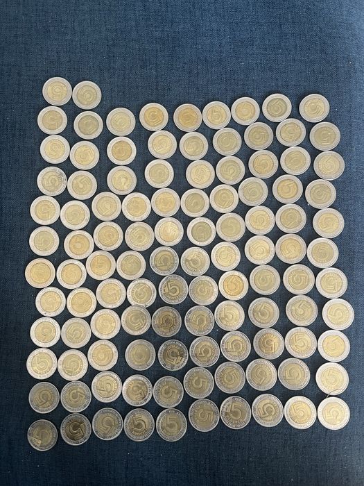 Moneta 100 lecie. Zestaw monet 5 zł odzyskanie niepodleglości