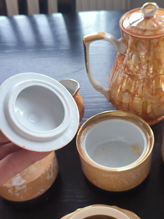 Zestaw kawowy Wałbrzych Chodzież Bogucice Roman filiżanki kawy mleko