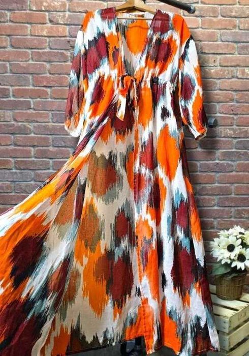 Пляжная длинная яркая накидка Primark, р. S/M