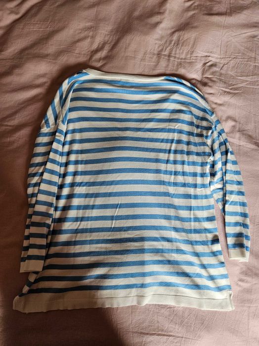 Camisola Azul e Branca da Massimo Dutti