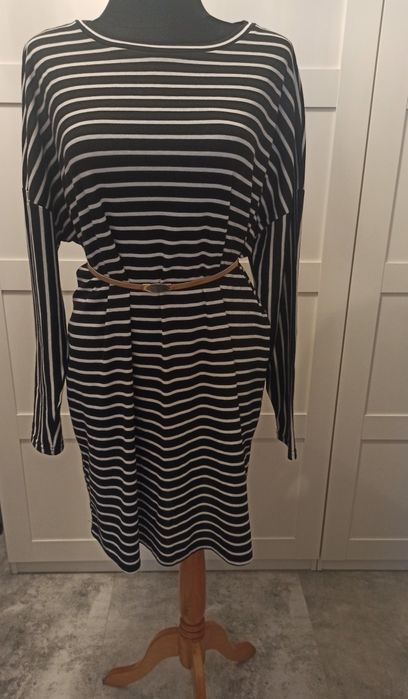 New Look Maternity dzianinowe sukienka tunika w paski