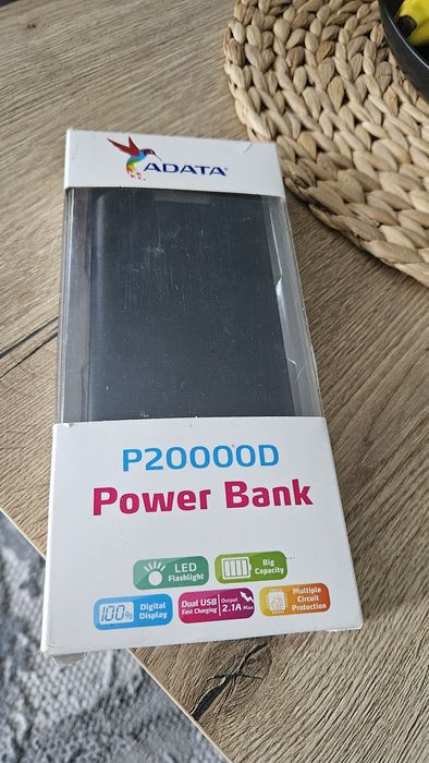 Powerbank przenośna ładowarka bateria power bank 20000 mah adata mocna