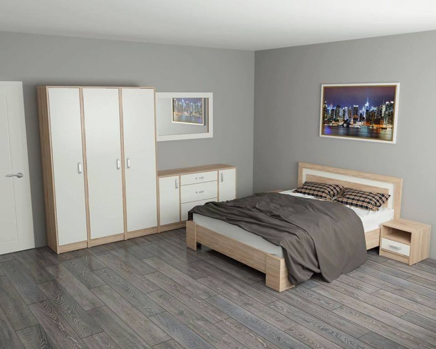 Ліжко White Mix 1,6*2,0 / Кровать White Mix 1,6*2,0 / Двоспальне ліжко