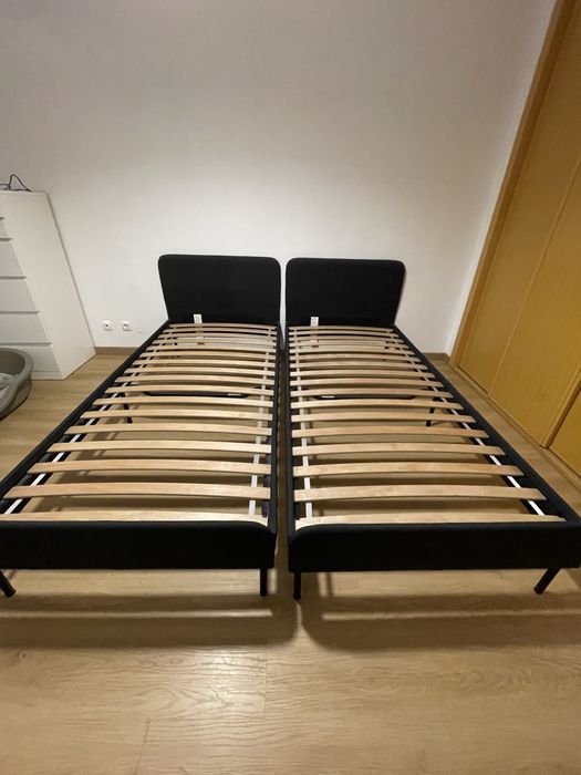 2 camas Slattum 90cm x 200 cm IKEA com colchões