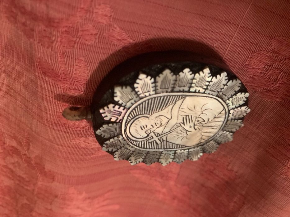 arte sacra medalhão S Francisco Assis