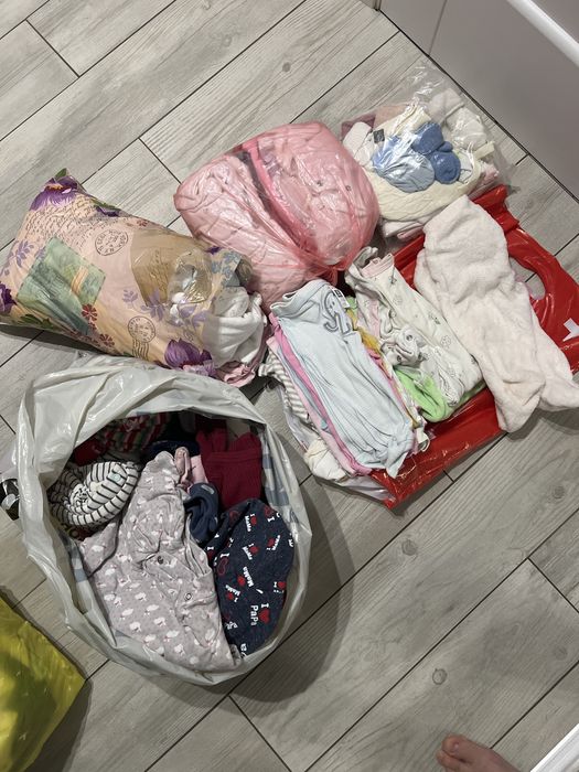 Три пакета речей для новонародженої, від 0 до 6 місяців