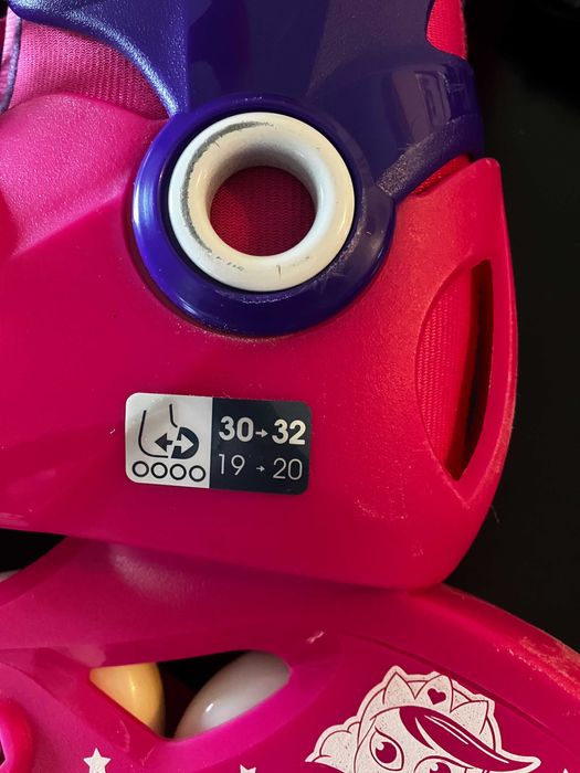 Patins em linha extensíveis do 30 ao 32, bom estado, com proteções