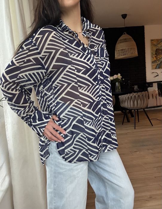 Koszula damska elegancka we wzory, rozmiar XL/XXL