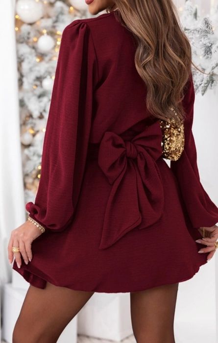 Sukienka kombinezon Pakuten bordowa