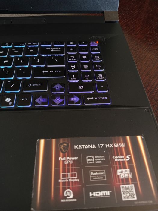 MSI Katana i9 32GB 1TB RTX 5070 DLSS5 17,3 IPS 240hz Win11