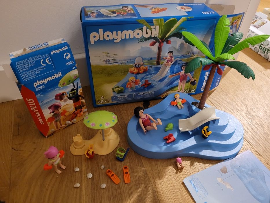 Playmobil Summer Fun Basen dla dzieci ze zjeżdżalnią 6673 i 9085
