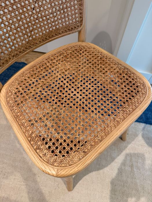2 Cadeiras SKLUM em Madeira e Rattan Natural – Muito Bom Estado