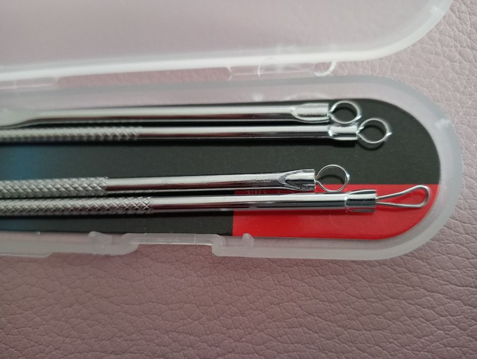 Set/ conjunto para borbulhas/ pontos negros/ impurezas faciais inox NO