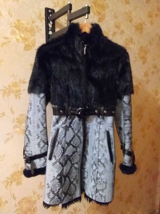 Шкіряна кожаная дубленка, натуральный мех, XS: 900 грн. - Шкіряні ...