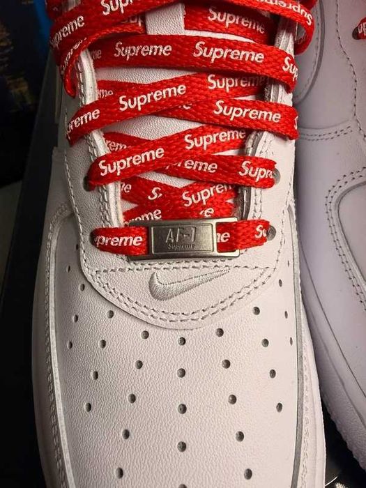 Nike Air Force 1 Supreme White R.42