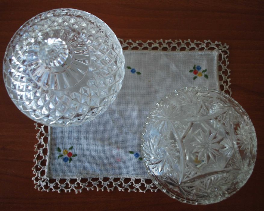 Taças Utilitárias e Decorativas Vidro Lapidado (Cristal D´Arques)