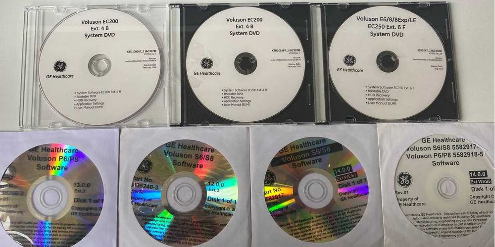 Ultrasound Software GE General Electric E6/E8(BT13/13.5)S6/S8(12/13/14