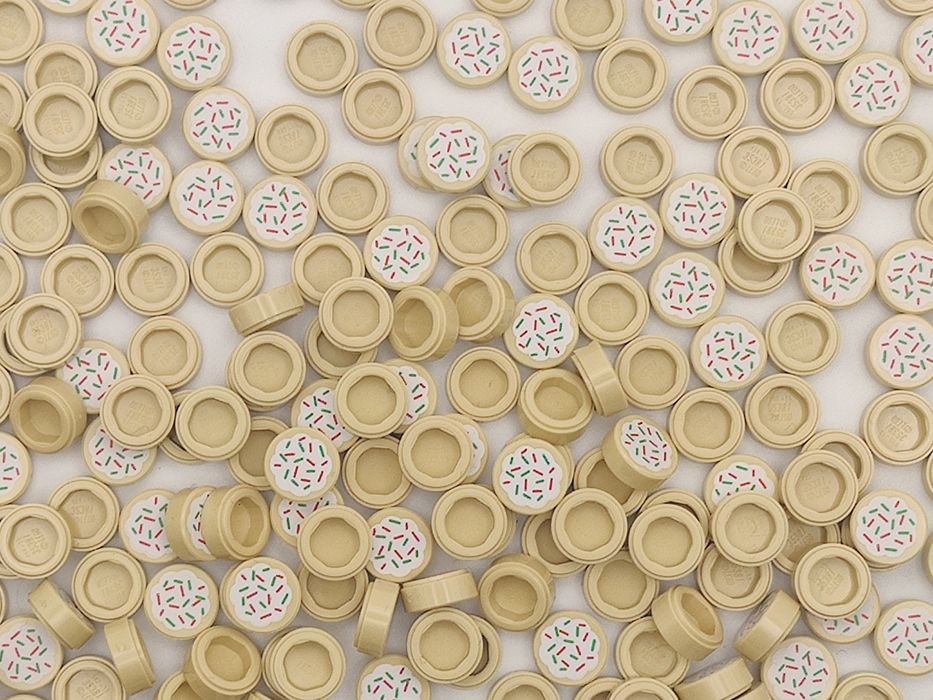 LEGO 10 sztuk ciastko jasne ciasteczko LEGO akcesoria jedzenie slodycz