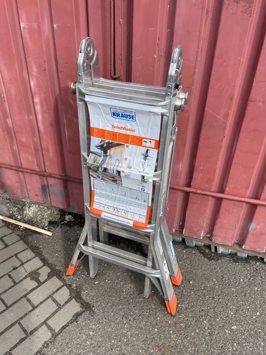 Przegubowa drabina teleskopowa KRAUSE MONTO TeleMatic 4x5 6,05m II Gat