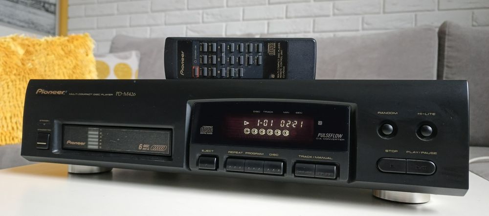 Pioneer PD-M426, odtwarzacz, zmieniarka CDx6, HiFi. Pilot oryginał.