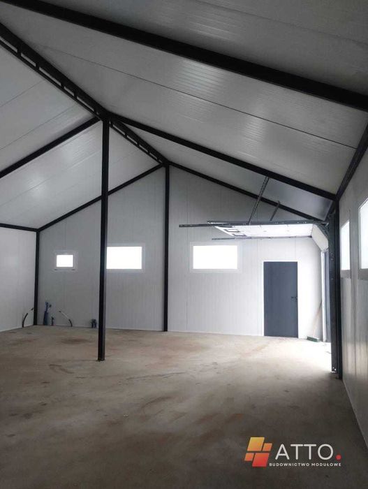 Garaż ocieplony PIR | Hala z płyty warstwowej | 6x8m / 5x7m | Zgłoszenie