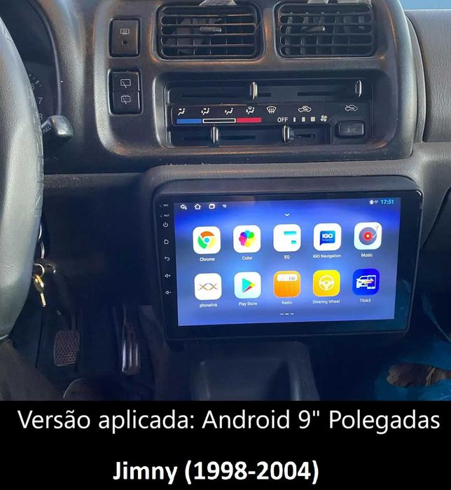 (NOVO) Rádio 2DIN • SUZUKI Jimny (1998 até 2018) • Android GPS 4+64GB