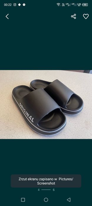 Klapki piankowe basenowe unisex