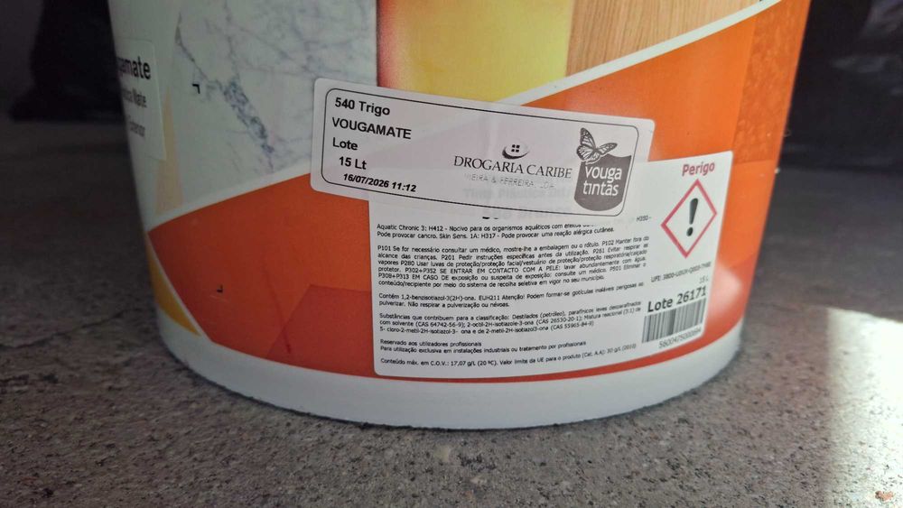 Tinta Votin Vougamate – Cor 540 Trigo - Usada (8 Litros aprox.)