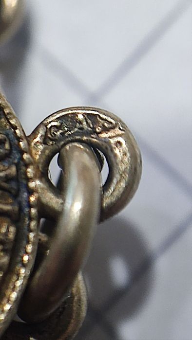 Срібний, антикварний браслет.