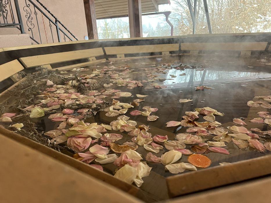 Здається будиночок. Баня і чан є на території