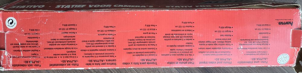 Statyw hama alpha 60 jak nowy