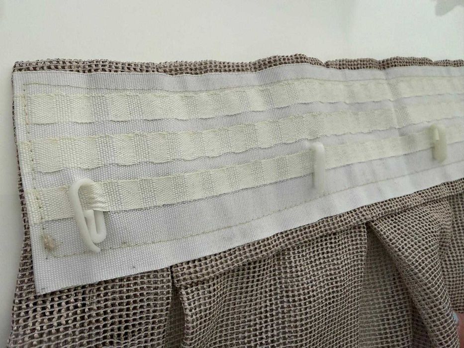 2 CORTINAS BEGE / TAUPE