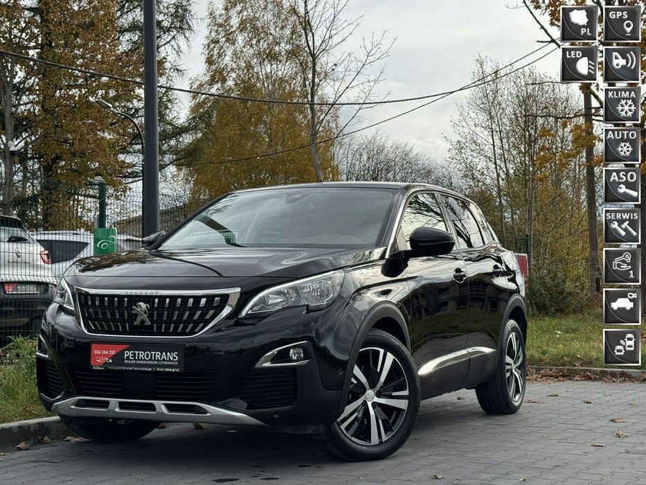 Peugeot 3008 1.2 / 131KM LED Nawigacja Kamery Półskóra Czujnik martwego pola