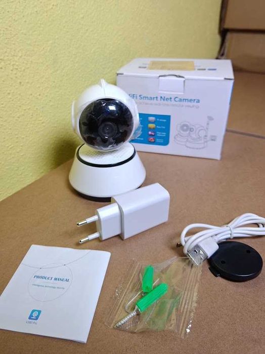 Câmara de Segurança IP WiFi Interior 720P PTZ App V380 Pro – Nova na Caixa