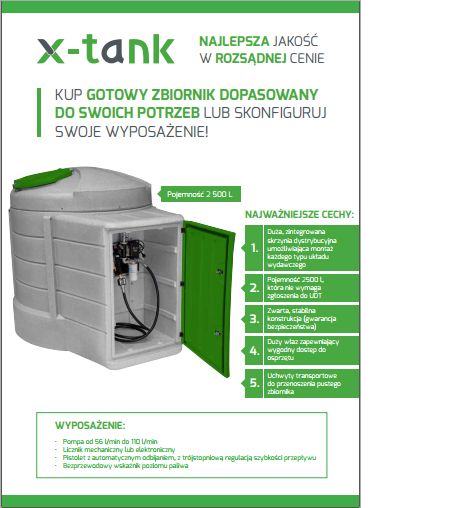 Zbiornik 2500 l na Rope FORTIS Autoryzowany Dystrybutor 10 LAT GWARANC