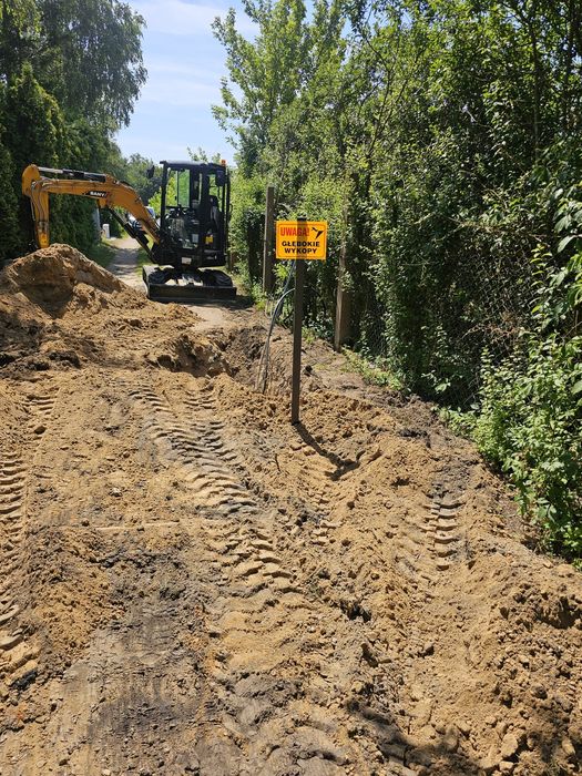Usługi mini koparka, szamba, fundamenty, przyłącza