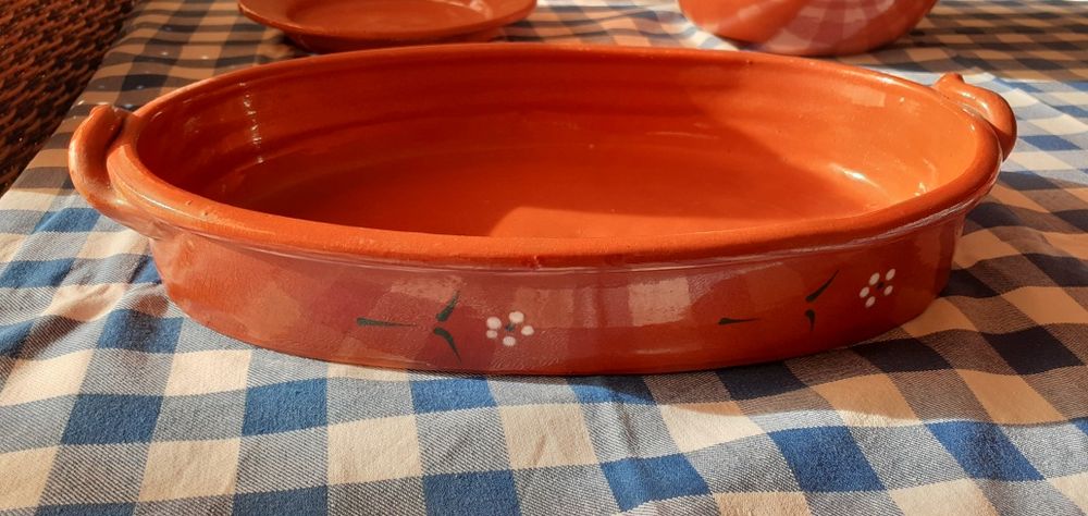 Conjunto de 6 louças de barro novas