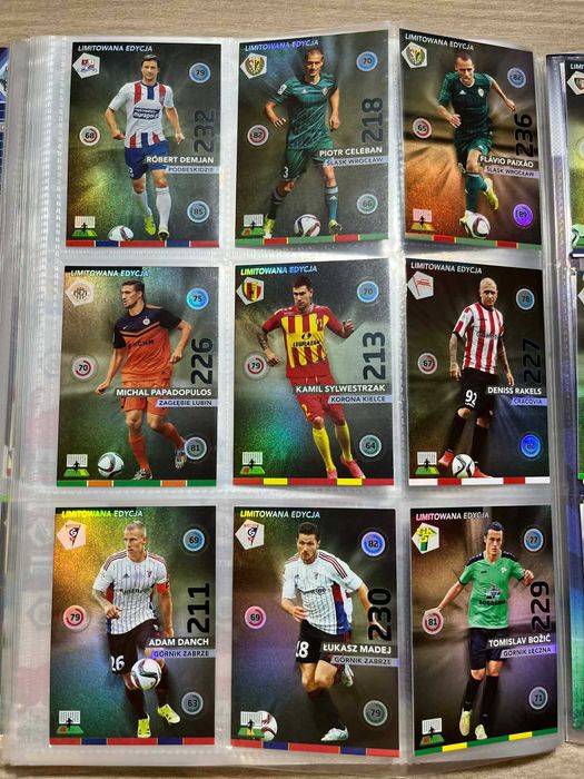 KOMPLETNA Kolekcja Panini Ekstraklasa 2015/16 z Limitkami. Adrenalyn