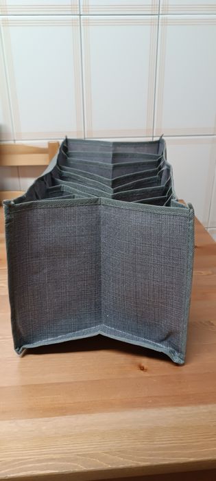 Bolsa arrumação armário 9 divisórias, tecido resistente,