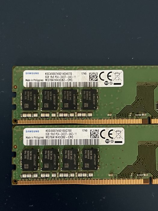Pamięć ram samsung ddr4 2x8GB 2400mhz