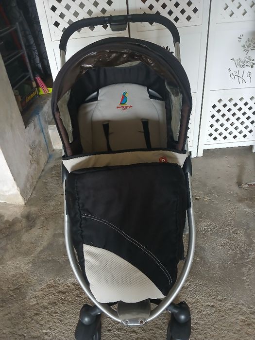Conjunto de carrinho de Bebe mais Baby coque marca Pierre Cardin