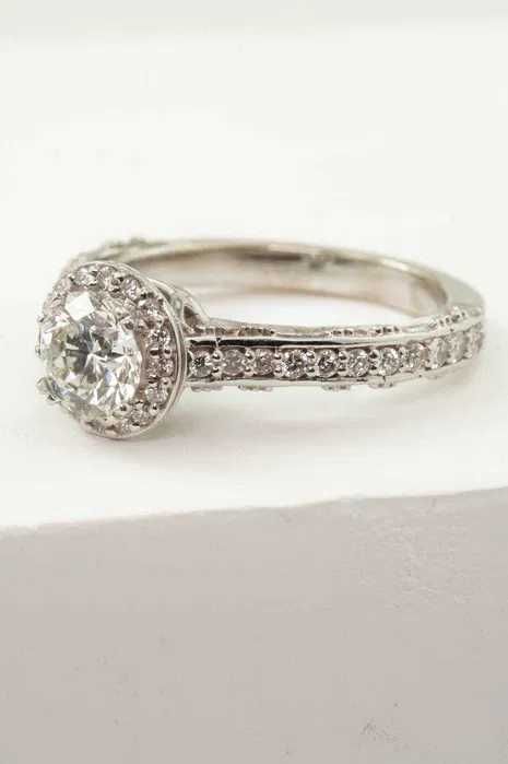 Złoty pierścionek 14K Brylanty 1.22ct