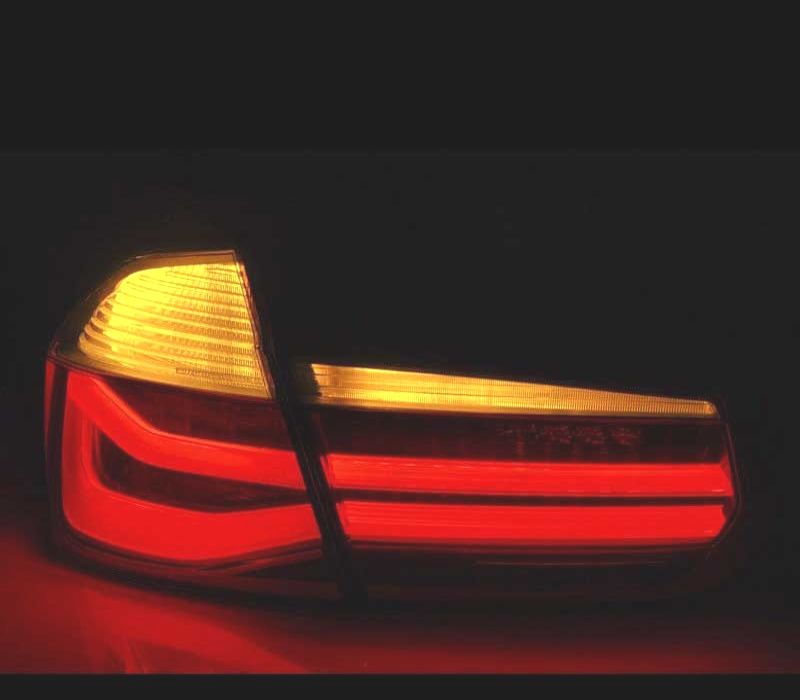 FAROLINS TRASEIROS BMW F30 11-15 BERLINA TUBE LIGHT FUMADOS