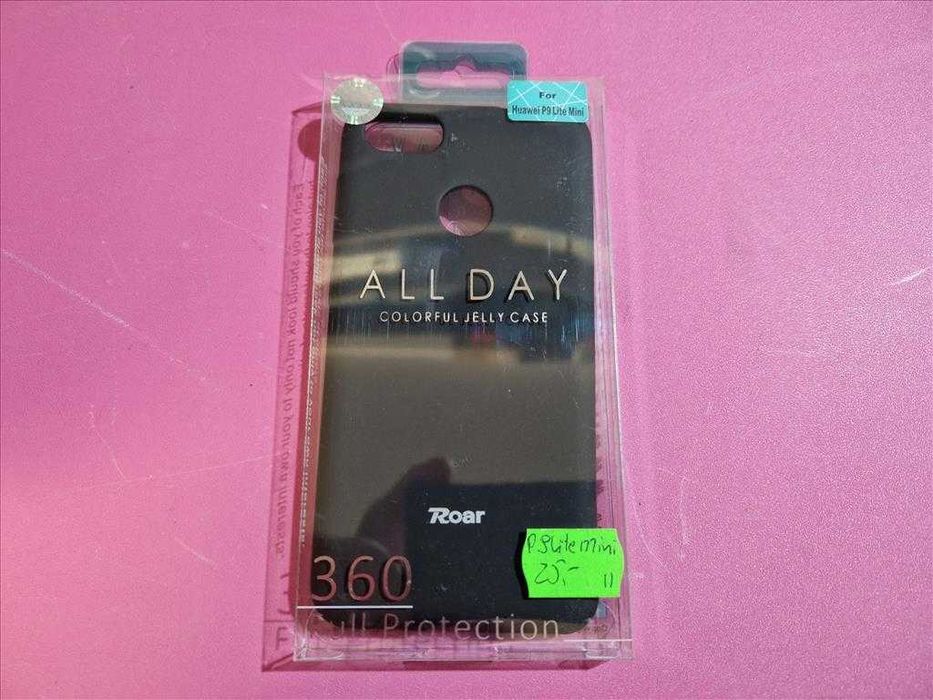 Etui Plecki Roar Huawei P9 Lite Mini Czarne Gumowe