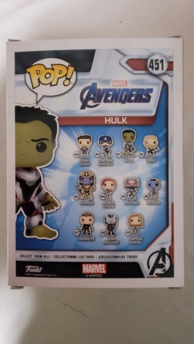 Figurka funko pop serii Marvel Avengers Hulk kolekcjonerska figurka