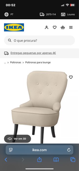 Poltrona ikea  como nova