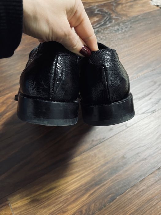 Туфли mauri ручной работы кожа страус